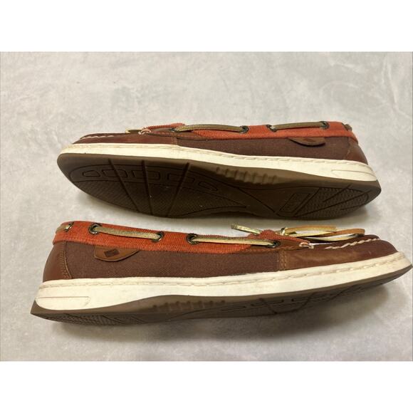Sperry Top Sider Boat Shoes Women’s 8.5 M Angelfish Brown Leather Casual 9102138 - Picture 7 of 9